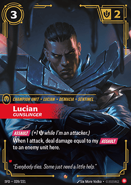 Lucian, Gunslinger (V.1 - Epic) - Spiritforged (Epic) [SFD-028] - JotaCards - Tu Tienda de TCG