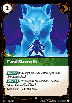 Feral Strength - Spiritforged (Common) [SFD-034] - JotaCards - Tu Tienda de TCG
