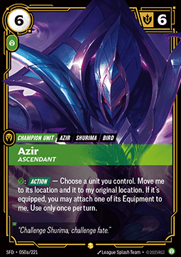 Azir, Ascendant (V.2 - Showcase) - Spiritforged (Showcase) [SFD-050a] - JotaCards - Tu Tienda de TCG