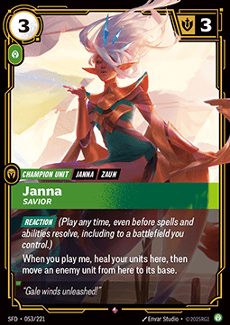 Janna, Savior - Spiritforged (Rare) [SFD-053] - JotaCards - Tu Tienda de TCG
