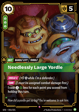 Needlessly Large Yordle - Spiritforged (Rare) [SFD-055] - JotaCards - Tu Tienda de TCG