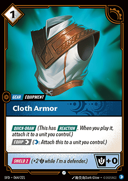Cloth Armor - Spiritforged (Common) [SFD-064] - JotaCards - Tu Tienda de TCG