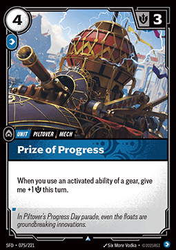 Prize of Progress - Spiritforged (Uncommon) [SFD-075] - JotaCards - Tu Tienda de TCG