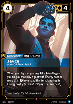 Jayce, Man of Progress - Spiritforged (Rare) [SFD-084] - JotaCards - Tu Tienda de TCG