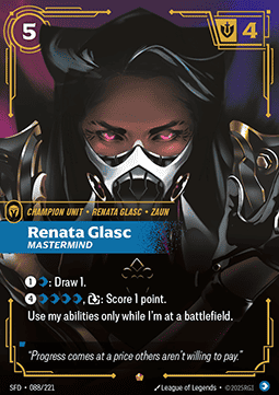 Renata Glasc, Mastermind (V.1 - Epic) - Spiritforged (Epic) [SFD-088] - JotaCards - Tu Tienda de TCG