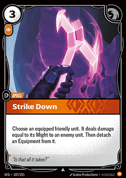 Strike Down - Spiritforged (Uncommon) [SFD-107] - JotaCards - Tu Tienda de TCG
