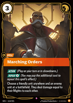 Marching Orders - Spiritforged (Rare) [SFD-114] - JotaCards - Tu Tienda de TCG