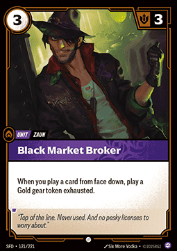 Black Market Broker - Spiritforged (Common) [SFD-121] - JotaCards - Tu Tienda de TCG