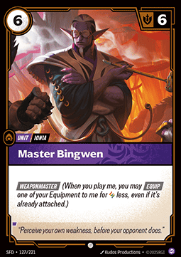 Master Bingwen - Spiritforged (Common) [SFD-127] - JotaCards - Tu Tienda de TCG