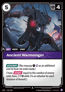 Ancient Warmonger - Spiritforged (Uncommon) [SFD-131] - JotaCards - Tu Tienda de TCG