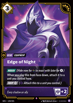 Edge of Night - Spiritforged (Rare) [SFD-139] - JotaCards - Tu Tienda de TCG