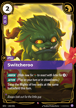 Switcheroo - Spiritforged (Rare) [SFD-145] - JotaCards - Tu Tienda de TCG