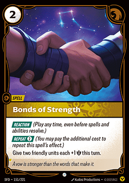 Bonds of Strength - Spiritforged (Common) [SFD-151] - JotaCards - Tu Tienda de TCG