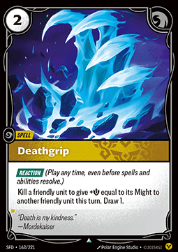 Deathgrip - Spiritforged (Uncommon) [SFD-163] - JotaCards - Tu Tienda de TCG
