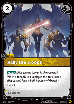 Rally the Troops - Spiritforged (Uncommon) [SFD-166] - JotaCards - Tu Tienda de TCG