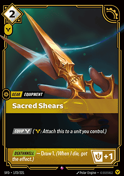 Sacred Shears - Spiritforged (Rare) [SFD-172] - JotaCards - Tu Tienda de TCG