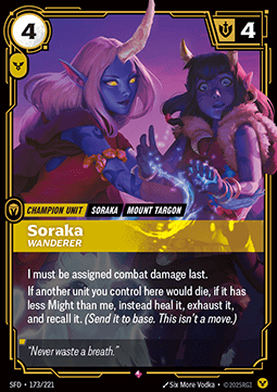 Soraka, Wanderer (V.1 - Rare) - Spiritforged (Rare) [SFD-173] - JotaCards - Tu Tienda de TCG