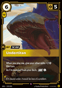 Undertitan - Spiritforged (Rare) [SFD-175] - JotaCards - Tu Tienda de TCG