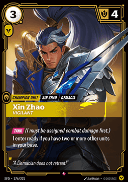 Xin Zhao, Vigilant - Spiritforged (Rare) [SFD-176] - JotaCards - Tu Tienda de TCG