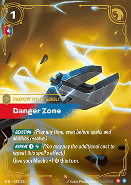 Danger Zone - Spiritforged (Epic) [SFD-182] - JotaCards - Tu Tienda de TCG