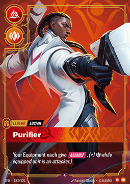 Lucian, Purifier (V.1 - Rare) - Spiritforged (Rare) [SFD-183] - JotaCards - Tu Tienda de TCG
