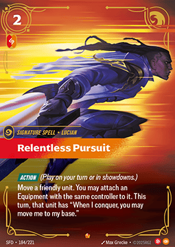 Relentless Pursuit - Spiritforged (Epic) [SFD-184] - JotaCards - Tu Tienda de TCG