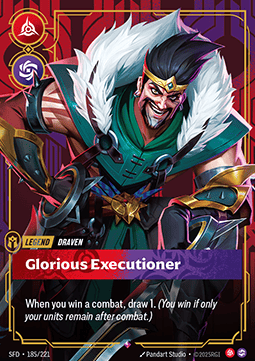 Draven, Glorious Executioner (V.1 - Rare) - Spiritforged (Rare) [SFD-185] - JotaCards - Tu Tienda de TCG