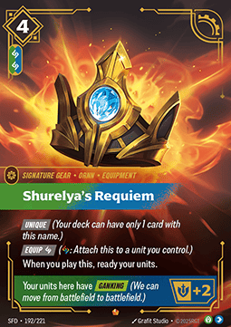 Shurelya's Requiem - Spiritforged (Epic) [SFD-192] - JotaCards - Tu Tienda de TCG