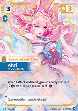 Ahri, Inquisitive (V.1 - Showcase) - Spiritforged (Showcase) [SFD-227]