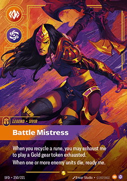 Sivir, Battle Mistress (V.2 - Showcase) - Spiritforged (Showcase) [SFD-250] - JotaCards - Tu Tienda de TCG