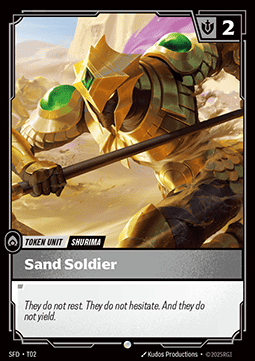 Sand Soldier - Spiritforged (Common) [SFD-T02] - JotaCards - Tu Tienda de TCG