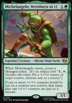 Michelangelo, Weirdness to 11 - Teenage Mutant Ninja Turtles (Rare) [TMT-121]
