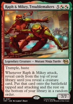 Raph & Mikey, Troublemakers - Teenage Mutant Ninja Turtles (Rare) [TMT-167]