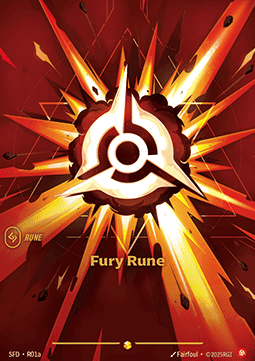 Fury Rune (V.2 - Showcase) - Spiritforged (Showcase) [SFD-R01a] - JotaCards - Tu Tienda de TCG