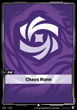 Chaos Rune (V.1 - Common) - Spiritforged (Common) [SFD-R05] - JotaCards - Tu Tienda de TCG