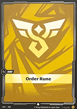 Order Rune (V.1 - Common) - Spiritforged (Common) [SFD-R06] - JotaCards - Tu Tienda de TCG