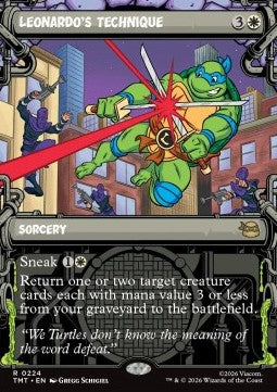 Leonardo's Technique - Teenage Mutant Ninja Turtles: Extras (Rare) [XTMT-224]
