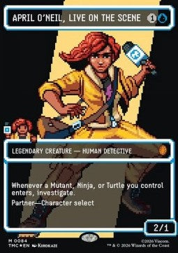 April O'Neil, Live on the Scene (V.2) - Commander: Teenage Mutant Ninja Turtles: Extras (Mythic) [XTMC-84]