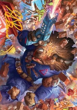 Art Series: Zog, Triceraton Castaway (V.2) - Teenage Mutant Ninja Turtles: Extras (Tip Card) [XTMT-A12]