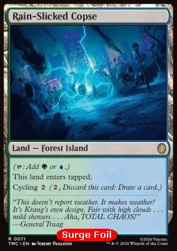 Rain-Slicked Copse - Commander: Teenage Mutant Ninja Turtles: Extras (Rare) [XTMC-71]