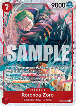 Roronoa Zoro (EB04-007) (V.1) - Adventure on Kami’s Island (Super Rare) [OP15-EB04-007]
