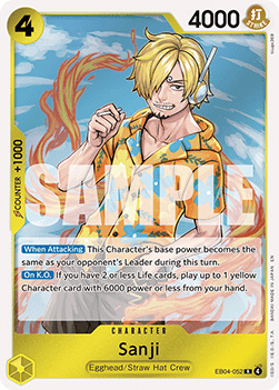 Sanji (EB04-052) (V.1) - Adventure on Kami’s Island (Rare) [OP15-EB04-052]