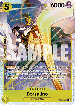 Borsalino (EB04-058) (V.1) - Adventure on Kami’s Island (Super Rare) [OP15-EB04-058]