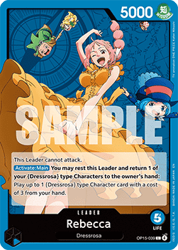 Rebecca (OP15-039) (V.1) - Adventure on Kami’s Island (Leader) [OP15-039]