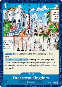 Dressrosa Kingdom (OP15-057) - Adventure on Kami’s Island (Common) [OP15-057]