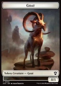 Goat Token (W 0/1) // Fungus Beast Token (G 4/4) - Secrets of Strixhaven: Tokens (Token) [TSOS-CT 4/17]