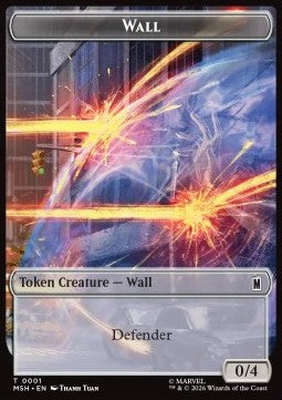 Wall Token (C 0/4) // Moloid Token (G 1/1)