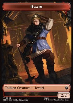 Dwarf Token (R 2/2) // Human Soldier Token (W 1/1)
