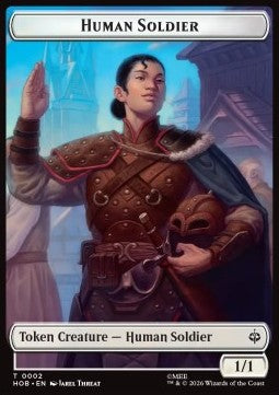 Human Soldier Token (W 1/1) // Treasure Token