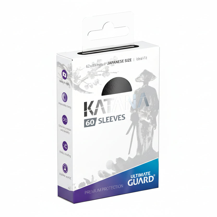 Fundas Katana Tamaño Japonés Negro | 60 Fundas | ULTIMATE GUARD - JotaCards - Tu Tienda de TCG